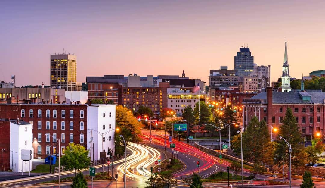 A city with managed IT services on the streets.